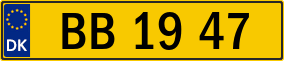 Trailer License Plate
